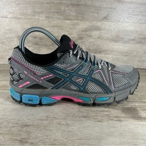 Asics Gel-Kahana 8 Running Training Sneakers Gray Blue Pink Women 8